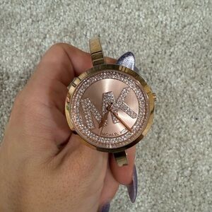 Michael Kors Gold and Rose Gold Watch